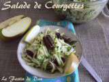Salade de Courgettes, Pomme, Noix & Cranberries