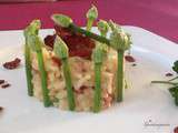 Rissotto aux flurs d'oignon-Chips de boucané