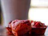 Muffins aux pralines roses sans gluten sans lactose {Octobre Rose}