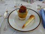 Soupe au potiron et à l'ail et cornet à la feta