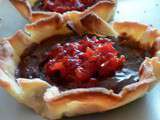 Tartelettes chocolat- poivrons