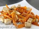 Tofu carotte soja miel gingembre