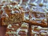 Brownies au chocolat blanc, à la farine de châtaignes et au citron (sans gluten)