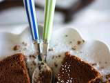 Gâteau au chocolat sans beurre, à la saveur coco... (pas à pas)
