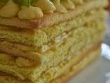 Millefeuille-génoise aux agrumes : orange et pamplemousse