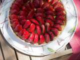 Tarte aux fraises et pistache