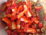 Moelleux fraises sans lait sans oeufs et sans gluten