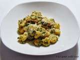 Gnocchis à la courge, sauce à la crème aux herbes