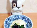 Sunomono de navet et Soupe Miso aux navets et wakame 蕪とワカメのお味噌汁
