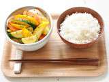 Courgettes et Carottes sautées à la sauce Miso