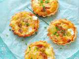 Tartelettes Camembert-Lardons