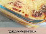 Lasagne de poireaux bolognaise (companion ou non)