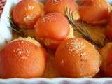 Abricots rôtis à la crème d'amandes