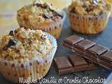 Muffins Vanille et son Crumble au Chocolat au Lait