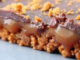 Tartelettes Speculoos, caramel au beurre salé et chocolat