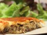 Tourte au poulet et aux champignons