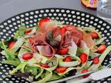 Salade de Fraises & d'Asperges Crues {Battle Food #61}