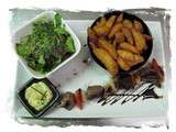 Brochette de boeuf, sauce béarnaise