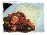 Curry de légumes et poulet