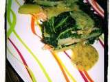 Terrine de saumon et légumes, sauce au Monbazillac