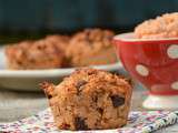 Muffins coings - noisettes - chocolat