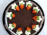 Gâteau mousse aux fraises et chocolat