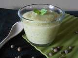 Soupe de courgettes et concombre à la menthe