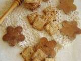 Biscuits au miel et aux graines (sésame, lin)
