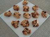 Biscuits flocons d'avoine-raisins-chocolat