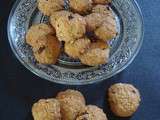 Cookies aux flocons d'avoine, noix de coco et chocolat