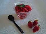 Granité fraises / grenadine