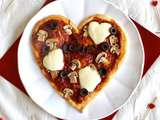 Pizza cœur pour la Saint Valentin
