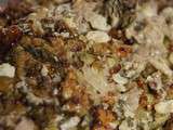 Rôti de veau en croûte d'herbes croustillante et une balance qui parle