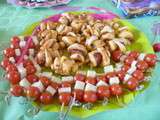 Mini-Croissants : moutarde/saucisse – pesto/jambon de parme