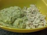Velouté d’haricots vert – Kiri – poulet