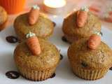 Pumpkin muffins aux pépites de chocolat