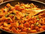 Bataille Food #50 : Poêlée de crevettes épicées aux légumes d’automne, lait de coco et miel