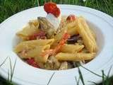 Penne Rigate façon Risotto aux Artichauts, Poivrons et Chorizzo