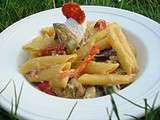 Penne Rigate façon Risotto aux Artichauts, Poivrons et Chorizzo