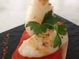Tapas ou Pintxos de Calamar et Poivron Rouge