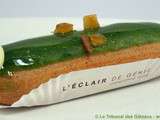 Eclair Pistache Orange par l’Eclair de Génie