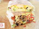 Sandwich Œuf, avocat, fromage