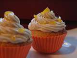 Cupcakes marrons/mandarine