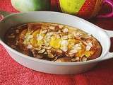 Clafoutis exotique mangue, coco et rhum sans gluten