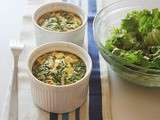 Quiches aux endives et au chèvre, sans pâte et sans gluten