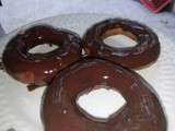 Donuts glacé au chocolat