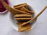 Crackers au blé noir et leur dip rose