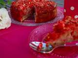 Gâteau lyonnais aux poires et aux pralines roses