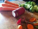Sauté de veau aux carottes et autres petits légumes