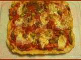 Pizza jambon anchois fromage et origan